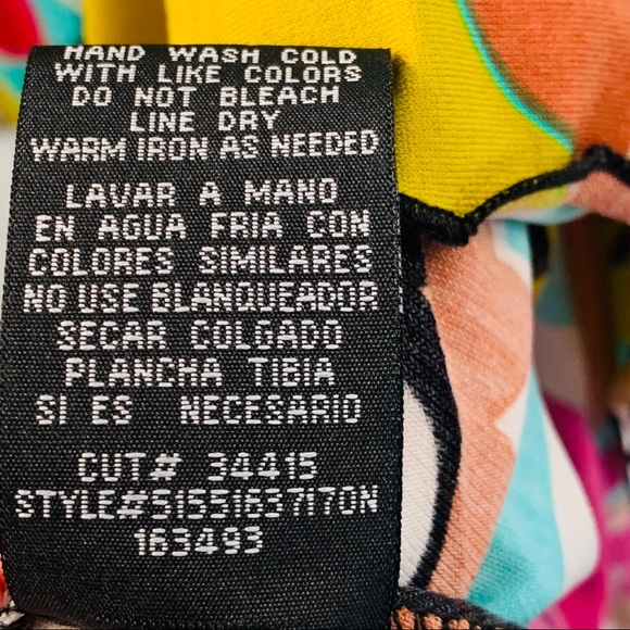 Nicole by Nicole Miller Colorful Dress Size 4 - Picture 7 of 7